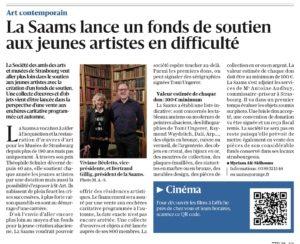 Création d'un fonds de soutien aux jeunes artistes