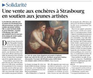 La vente aux enchères caritative de la Saams dans les médias